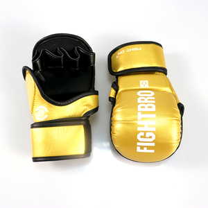 Guantes de Karate Unisex para Adultos LEONE 1947, de Cuero PU Azul con Cierre de Velcro GK096 - Product Image 2