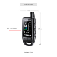 Système d'alarme de voiture bidirectionnel EASYGUARD EC206 avec affichage LCD et alerte de vibration par capteur de choc – Prix de gros usine