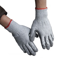 NMSHIELD Maßgefertigte XL Industrielle Sicherheitshandschuhe EN388 PU-Beschichtete Schnittfeste Arbeitshandschuhe mit Nylon-Futter HPPE-Material