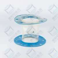 Connecteur flexible cylindrique à bride MOLE PURF Seeflex 060ES 3 voies femelle en polyuréthane de qualité alimentaire résistant pour usage industriel