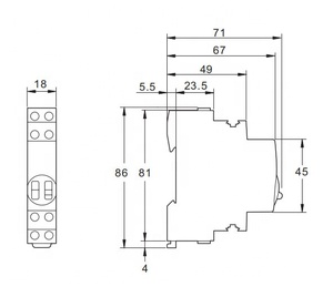 Latching Impulse Relay 1-<strong>module</strong> <strong>Switch</strong> Timer 16AX - Product Image 6