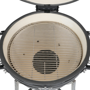 Barbecue Kamado Premium 26 pouces à motif diamant, fumoir en céramique haut de gamme, allumage électronique moderne, idéal pour les rassemblements en extérieur, <span class=keywords><strong>tout</strong></span>-en-un - Product Image 5