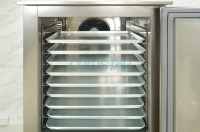 Congélateur commercial à température unique, refroidissement par ventilateur, contrôle numérique, dégivrage automatique, armoire de congélation verticale à 1 porte