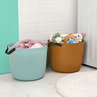 Grande boîte de rangement en plastique, panier à linge sale pour bébé avec poignée, moulé par injection, écologique