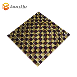 Gạch Khảm Thủy Tinh Pha Lê Màu Vàng Hỗn Hợp 300*300Mm - Product Image 2