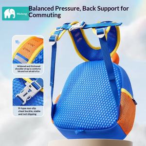 กระเป๋าเป้เด็กอนุบาลเด็กหญิงเด็กชายอายุ 3 ขวบ กระเป๋าสะพายหลังเด็ก ป้องกันการหลงทาง ลายกระต่าย ผ้าแคนวาส - Product Image 5