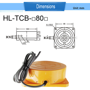 TCB-3080(2080)A B AB C AL ฟลัท พรอกซิมิตี้ สวิตช์ เซนเซอร์แบบเหนี่ยวนำ 80 มม. ปรับได้ - Product Image 6