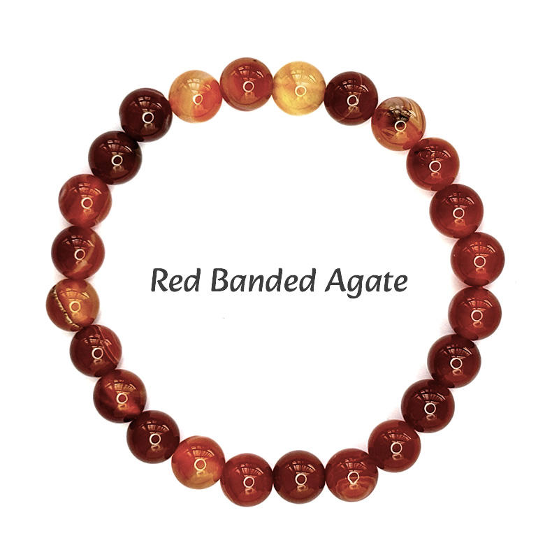 Red banded agate