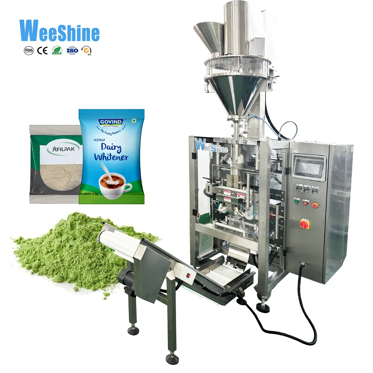 Weeshine 2024 panas multi-fungsi vertikal bubuk kemasan mesin susu teh bubuk Coco kemasan bubuk