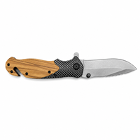 Coffret Cadeau d'Affaires en Stock Local aux États-Unis avec Couteau Pliant à Manche en Bois dans une Boîte en Bois, Gravure Laser Incluse pour Événements Corporatifs