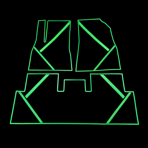 Tapis de sol de voiture complets pour <span class=keywords><strong>Tesla</strong></span> Model 3, en latex écologique inodore, épaisseur 7-9 mm, motif rayé, technique de fabrication par aiguilletage. - Product Image 2