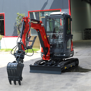 Mini-excavatrice sur chenilles de 3,5 tonnes, moteur Cummins, haute efficacité, compacte, pour usage domestique, projets de bricolage en extérieur, piscine, multifonctionnelle, avec tarière et ripper - Product Image 2