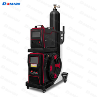 Soudure laser à fibre portative DOMAIN LASER haute efficacité 4-en-1 T-Weld 800W 1200W 1500W 2000W avec refroidissement par air