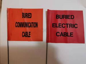 <span class=keywords><strong>Bandiera</strong></span> di marcatura in vinile verde fluorescente semplice-5 "X 6" con personale 27 "| <span class=keywords><strong>Caso</strong></span> di 1000 - Product Image 5