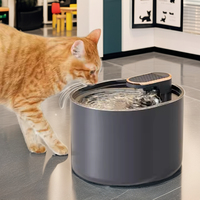 Distributeur d'eau automatique USB 3L pour chat en plastique super silencieux en forme de bouteille pour chat et chien
