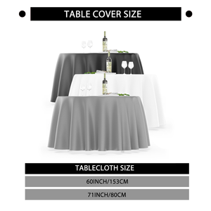 Thấp Tối Thiểu Số Lượng Đặt Hàng Tùy Chỉnh Màu Rắn Bảng Bìa Cho Các Sự Kiện In Vòng PVC Polyester Bảng Bìa Đảng Trang Trí - Product Image 6