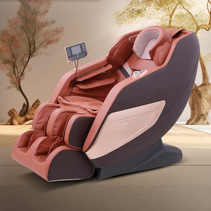Sillón de Masaje Corporal Completo, Color Ámbar Gris Oscuro, Eléctrico, Reclinable, para Uso Doméstico, con Función de Calor y Música - Product Image 1