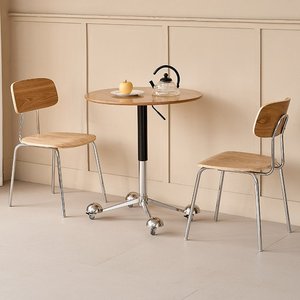 <span class=keywords><strong>Tavolino</strong></span> Rotondo in <span class=keywords><strong>Legno</strong></span> Massello Stile Tronco, Piccolo, Mobile, Sollevabile, per Balcone, Divano, Sala Riunioni, Ricevimento, Tè e Caffè - Product Image 3
