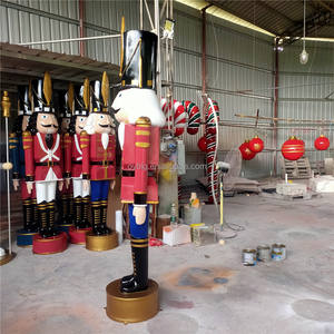 Nouveau <span class=keywords><strong>Casse</strong></span>-<span class=keywords><strong>Noisette</strong></span> de Noël en Fibre de Verre de Grande Taille 240 <span class=keywords><strong>cm</strong></span>, Soldat de Jouet Décoration - Product Image 2