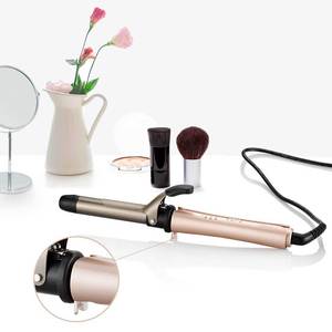 3-In-1 Curling Iron With Comb Bar Rose Gold And Black Fast Heating Electric Multi Styler For Dry Hair - Product Image 2