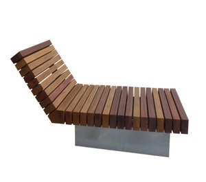 Nhà máy bán hàng đồ gỗ ngoài trời hồ bơi quán cà phê bãi biển ngồi có thể ngả GIƯỜNG GỖ gỗ Sun Lounger - Product Image 2