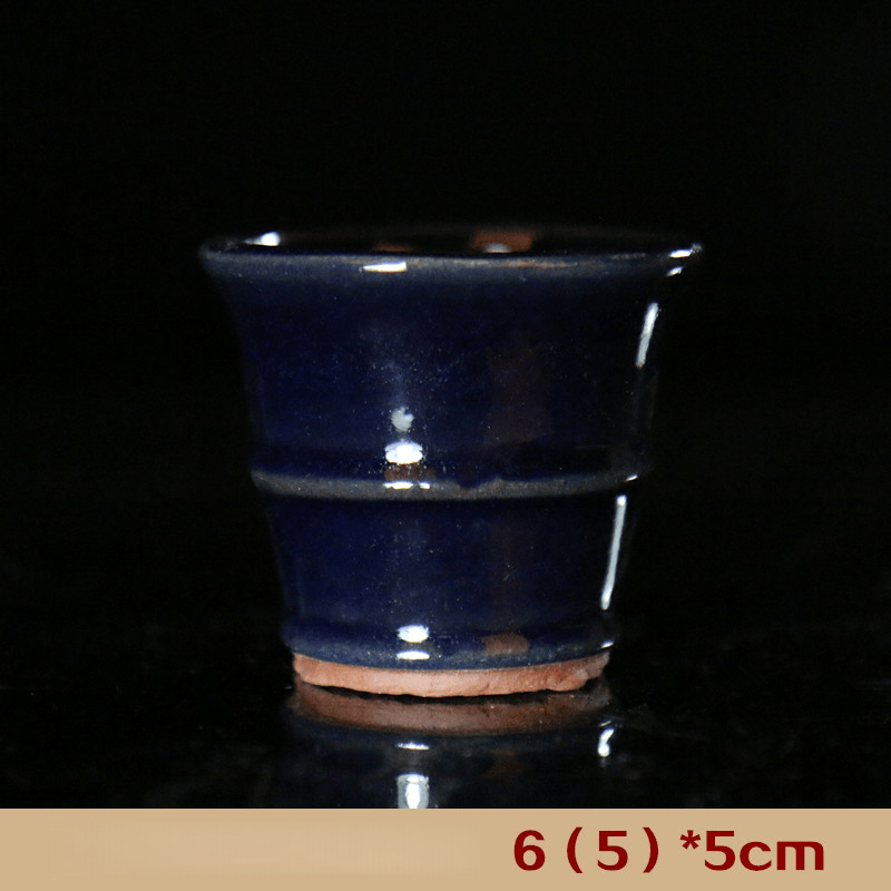 2.5-inch deep blue bamboo joint