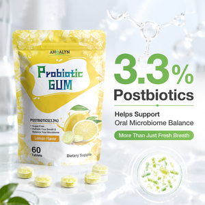 <span class=keywords><strong>Chewing</strong></span>-<span class=keywords><strong>gum</strong></span> Énergisant au Citron en Gros, Supplément Probiotique <span class=keywords><strong>Sans</strong></span> <span class=keywords><strong>Sucre</strong></span> avec 3,3% de Postbiotiques pour une Fraîcheur Quotidienne et un Soutien Immunitaire - Product Image 4
