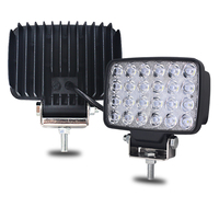 Lampe de travail carrée à LED de 6.5 pouces pour excavations avec ECE R10 John Deere Lampe de travail à LED 12v 48v ip67 Lampes de travail 7 pouces
