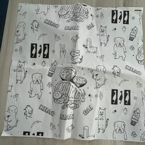 Đóng Băng Giấy 15x15 inch không dính thịt cá rau bọc gói tùy chỉnh một mặt lớp phủ nhựa cho bánh mì thực phẩm - Product Image 1