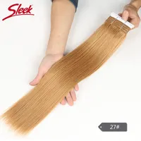Cheveux brésiliens lisses et soyeux, double trame, naturels Remy, blond miel, couleur plus foncée uniquement 613 6 #   8 #   Lots de tissus tissés