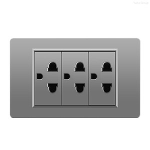 Prise murale US avec 2 ports USB/Type-C, prise secteur et interrupteur lumineux, compatible Thaïlande/États-Unis/général - Product Image 6