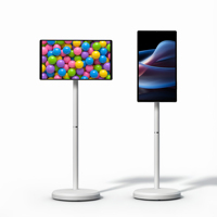 Televisor Inteligente Portátil de 21.5 Pulgadas, Android 15, Pantalla Táctil 1080P, 64GB, LED, para Exteriores, Picnic, Reuniones Familiares, Cocina, RV