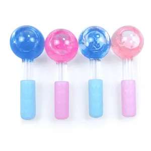 Facial Ice Globes Frozen Cryo Roller for Facial Massage Roller Anti-Freeze Liquid to Reduce Puffiness Pores Wrinkles