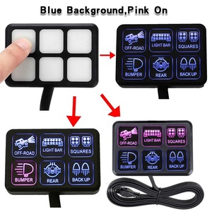 Dc 12V 24V étanche Led tactile bateau écran commutateurs panneau 6 Gang interrupteur panneau Onoff Led voiture lumière interrupteur - Product Image 2