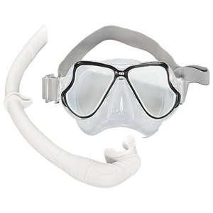 Model 1900 High-Definition Anti-Fog Men's Adult Diving Mask Fully Dry Snorkel Gear New Knitted Silicone Head-Mounted - Product Image 3