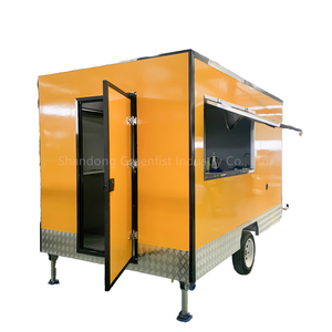 عربة طعام متنقلة مجهزة بالكامل بطول 7 و9 و10 أقدام، مقهى متنقل، عربة كريب، شاحنات طعام، عربة هوت دوج، مطبخ من الفيبرجلاس - Product Image 6