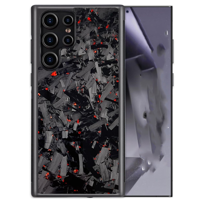 Big grain forged carbon fiber red