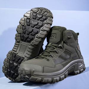 SF33 HJY Outdoor camping men Khaki Tactical <b>Hiking</b> <b>Boots</b> Mesh Breathable Outdoor All Season Men Work <b>Boots</b> made in China stock - Product Image 2