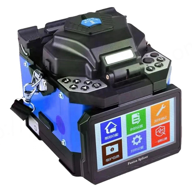 6 Motors Optical Core Welder Fiber Optic Fusion Splicer Optical Splicing Machine with WiFi and GPRS Network Connectivity