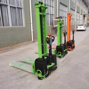 JG Hot Sale Zelfheffende Elektrische Stapelwagen 500kg/1000kg/Hoogte 1300mm 1600mm Zelfladende Stapelwagen <span class=keywords><strong>Mini</strong></span> Stapelwagen Handpallettruck - Product Image 6