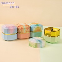 Portable 50g 85*85*85mm carré bougie fleur thé peut emballage scellé fer-blanc octogone forme chocolat étain boîte