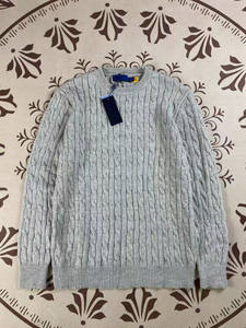 Maglione a Maniche Lunghe con Collo Tondo Antirughe <span class=keywords><strong>Caldo</strong></span> Invernale Intrecciato per Coppie 100% <span class=keywords><strong>Cotone</strong></span> per Uomo e Donna - Product Image 1