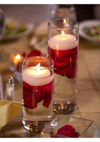 Vases cylindriques en verre pour décoration intérieure, supports pour dîner aux chandelles, centres de table, bougies flottantes, décoration de fête et de mariage