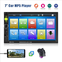 Lecteur MP5 double DIN 7 pouces pour voiture, modèle 7010B/7023B, Bluetooth, radio FM MP3, port USB, entrée caméra de recul