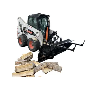 Rima Atv Log Woodworking Slitter, Prosesor Skid Steer Dek Log Otomatis 30 Ton dengan CE