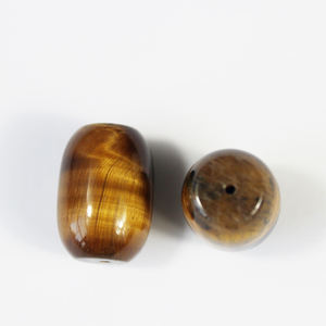 بيع بالجملة 14*18 برميل الخرز الطبيعي عين النمر الأسود أونيكس العقيق لصنع المجوهرات النتائج - Product Image 3