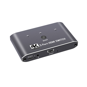 Commutateur HDMI 3x1 4K 2.0b 18 Gbps HDR Commutateur audio vidéo 3 entrées vers 1 sortie avec télécommande pour <span class=keywords><strong>PS4</strong></span> XBOX STB PC - Product Image 3