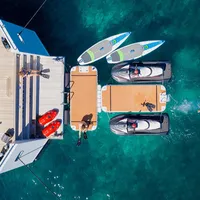 Opblaasbare Drijvende Jacht Pad Dock Eiland Platform Voor Verkoop