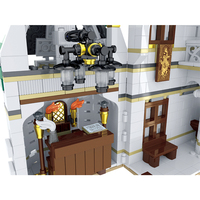 Mork Model Building Blocks 032101 City Street View Series Alley Grin-gottz Bank 4185 PCS Brick Toys Gift Toy Set