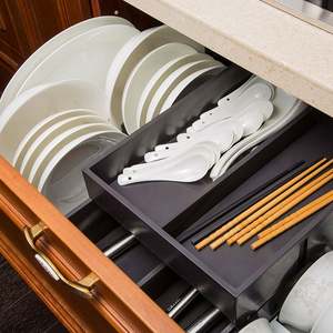 OPPEIN ब्रुनेई प्लास्टिक सेट शाही लकड़ी के पैनल पूर्वनिर्मित रसोई मंत्रिमंडलों - Product Image 6